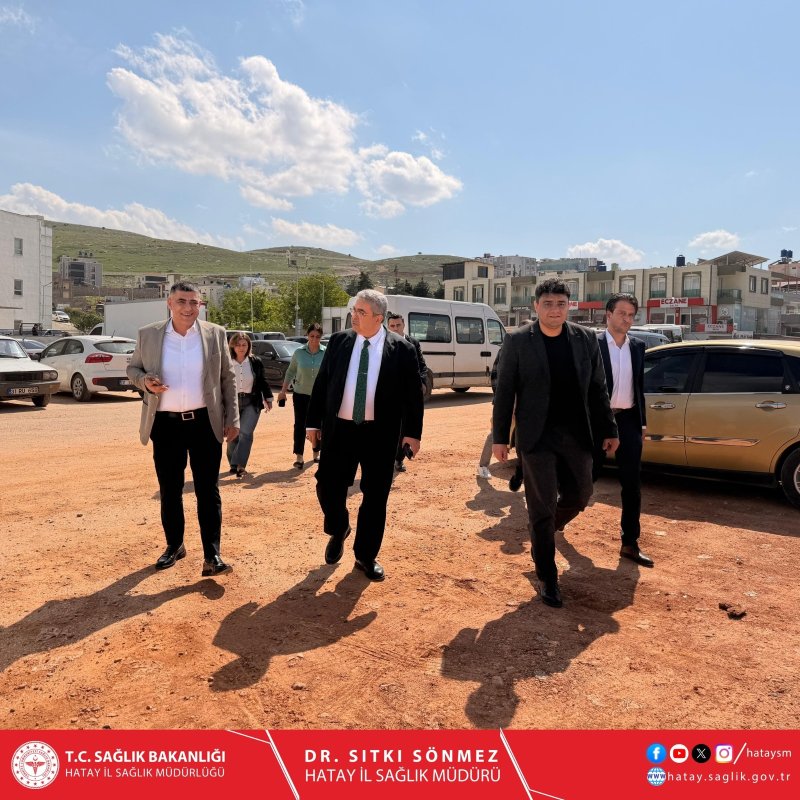 REYHANLI AĞIZ VE DİŞ SAĞLIĞI MERKEZİ İNŞAATI İNCELENDİ