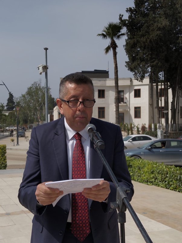 HATAY VETERİNER HEKİMLER ATATÜRK ANITI’NA ÇELENK SUNDU