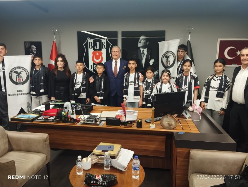 HATAYLI ÖĞRENCİLER BEŞİKTAŞ MAÇINI İZLEDİ
