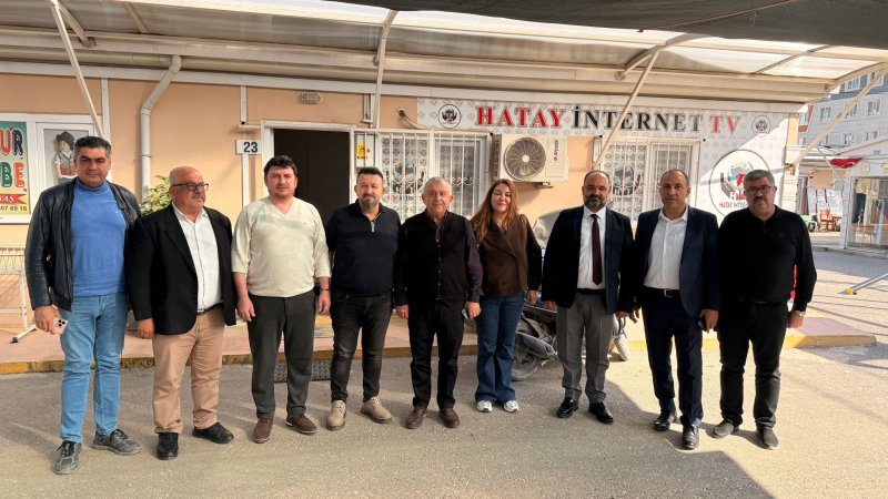İYİ Parti Hatay İl Başkanı Nazmi Ceylan, Antakya İlçe Başkanı Abdurrahman Çinçin