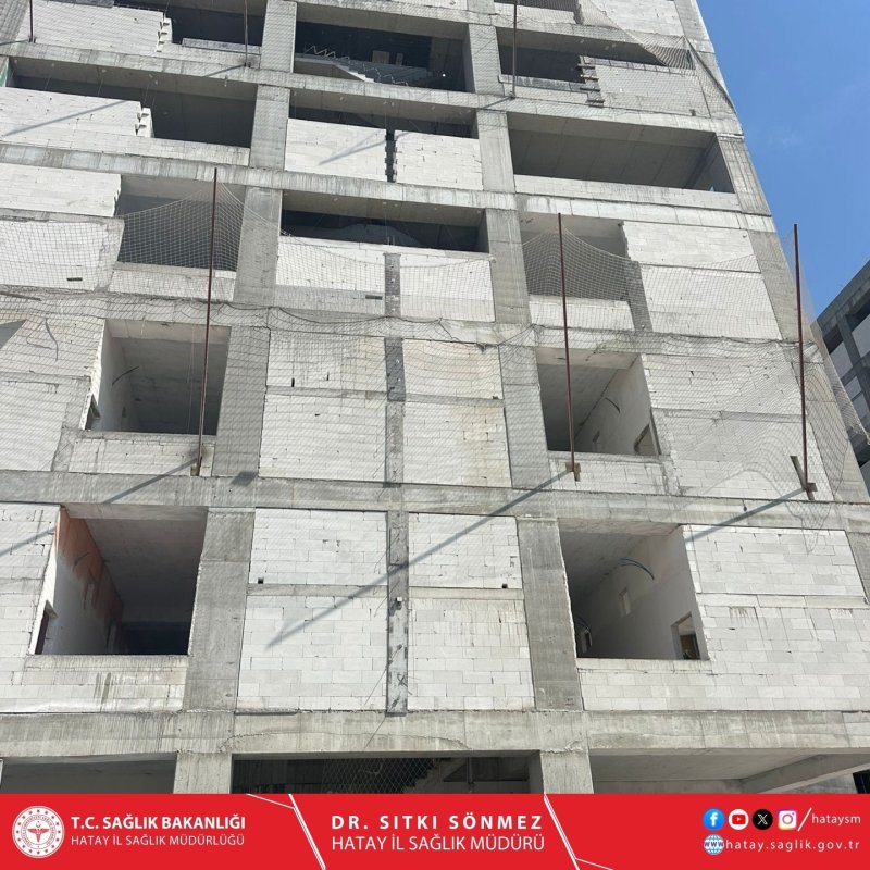 SÖNMEZ’DEN İSKENDERUN 600 YATAKLI DEVLET HASTANESİ İNŞAATINA YERİNDE İNCELEME