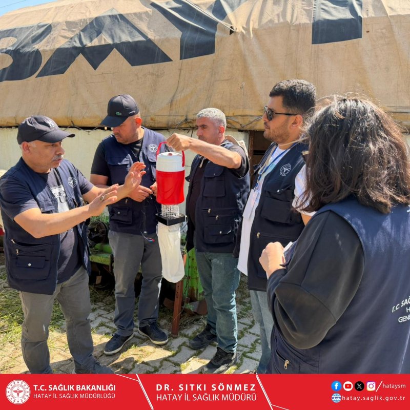 HATAY’DA VEKTÖR SÜRVEYANSI SAHA ÇALIŞMASI BAŞLATILDI