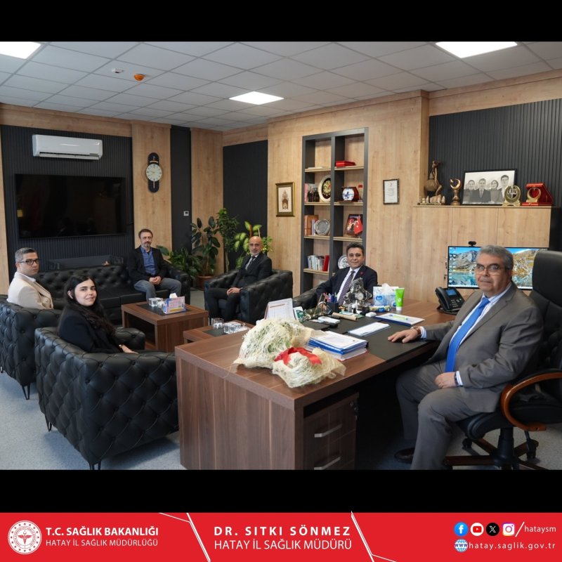 Hatay İl Sağlık Müdürü Dr. Sıtkı Sönmez, Hatay Diş Hekimleri Odası Başkanı Dt. Burhan Mansuroğlu