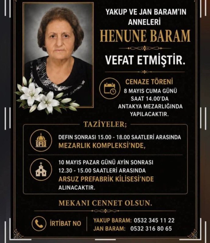 JAN BARAM’IN ANNE ACISI: HENUNE BARAM HAYATINI KAYBETTİ