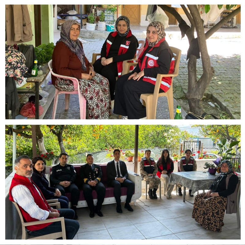 HATAY’DA ŞEHİT AİLELERİNE ANNELER GÜNÜ ZİYARETİ