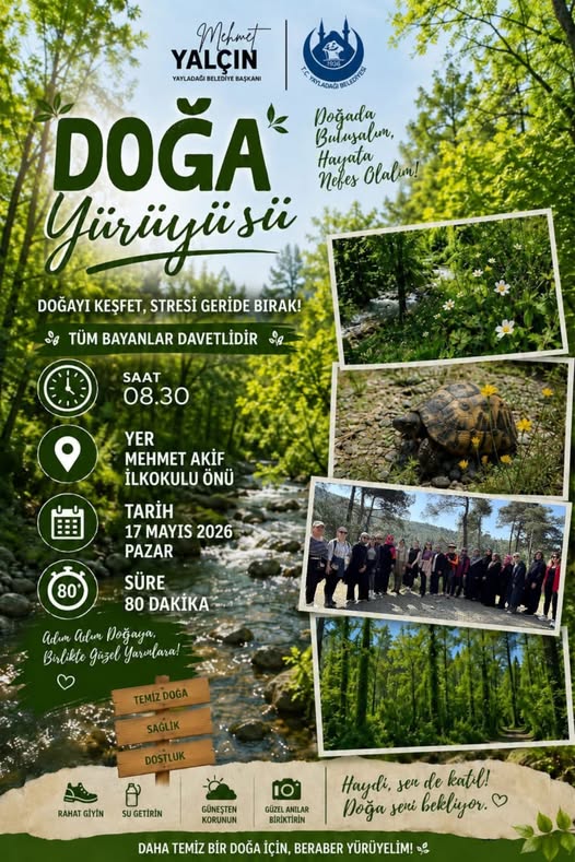 YAYLADAĞI’NDA DOĞA YÜRÜYÜŞÜ ETKİNLİĞİ DÜZENLENİYOR