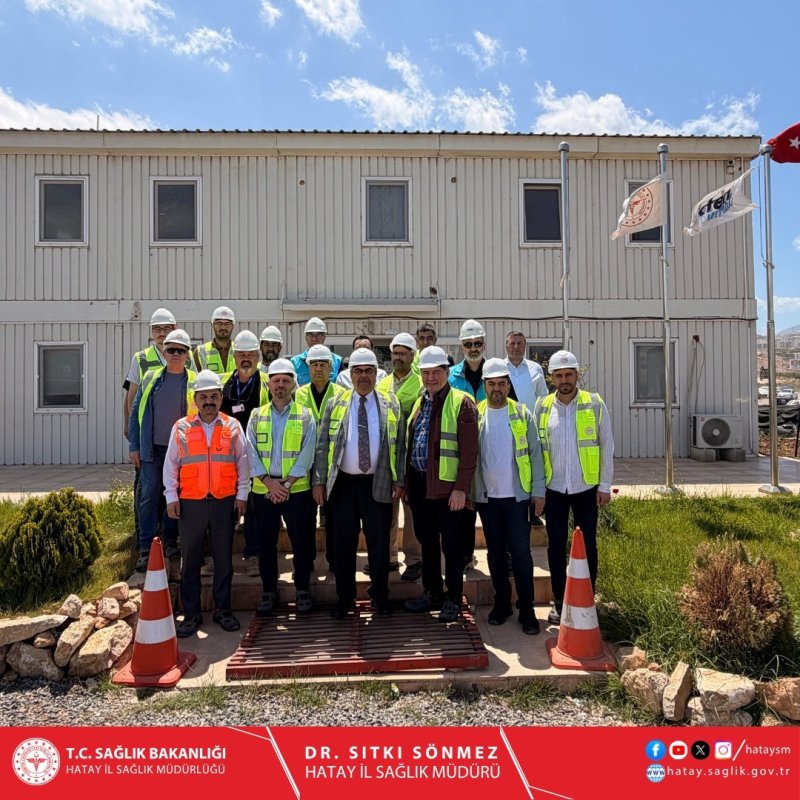 İSKENDERUN’DA 600 YATAKLI HASTANE İNŞAATINI İNCELENDİ