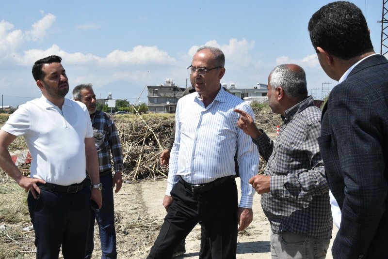 BAŞKANLAR AFET BÖLGESİNİ İNCELEDİ