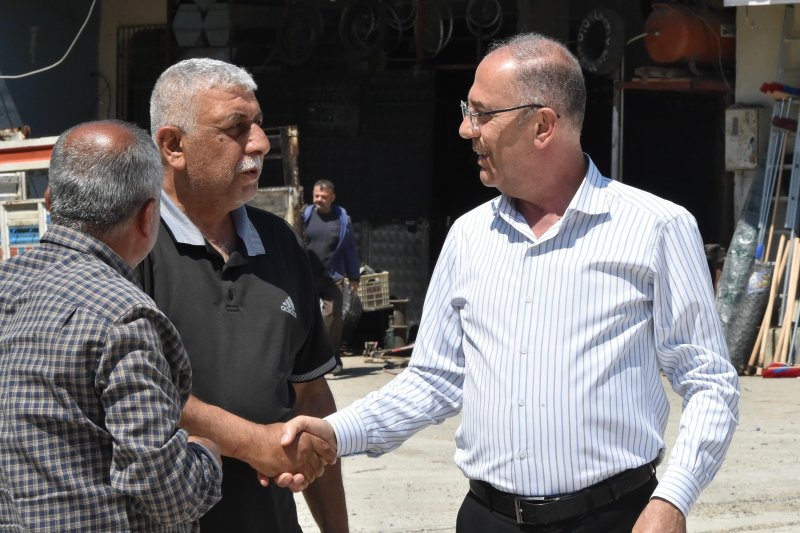 BAŞKANLAR AFET BÖLGESİNİ İNCELEDİ