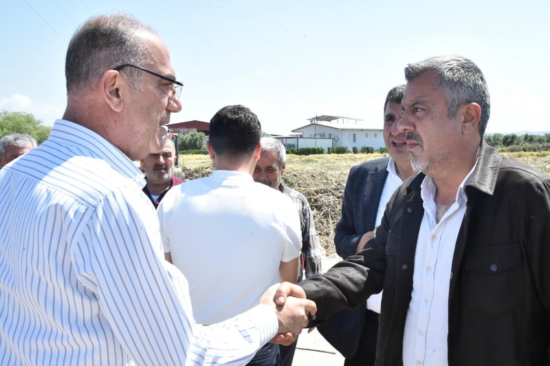 BAŞKANLAR AFET BÖLGESİNİ İNCELEDİ