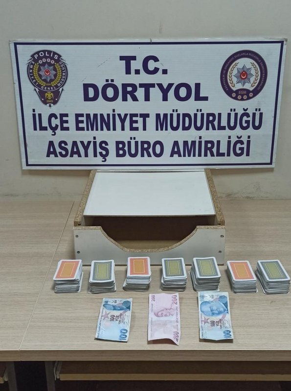 Kumar oynarken yakalanan 5 şahsa 46 bin 235 TL ceza