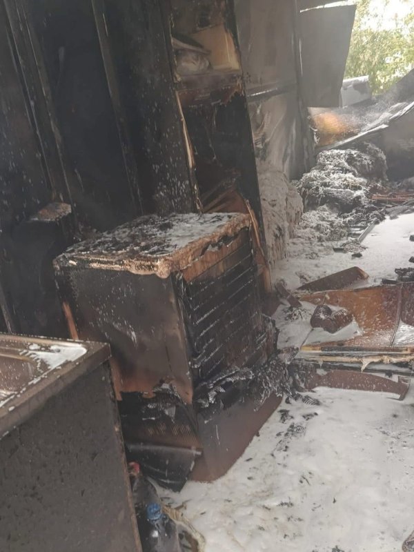 Kırıkhan’da konteyner yangını