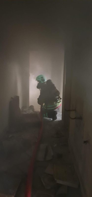 Alevlerin arasında mahsur kalan yavru kedileri miyavlamaları hayata tutundurdu