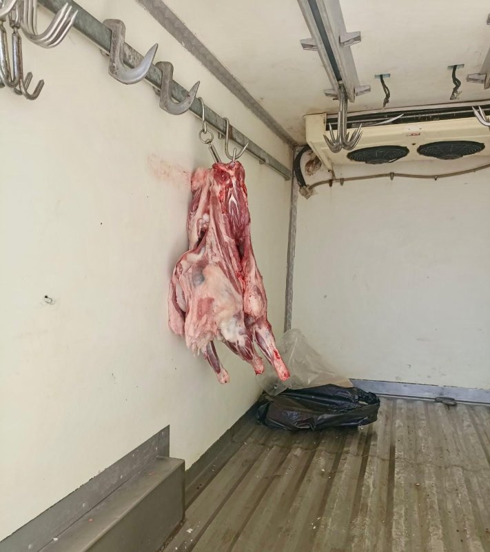 Uygun şartlarda taşınmayan 34 kilo et imha edildi