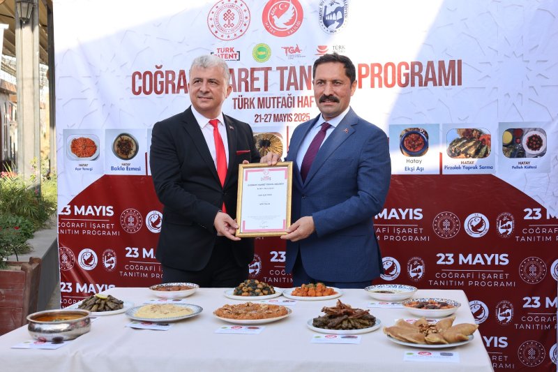 Hatay'da 10 Yöresel Lezzet Coğrafi İşaret Tescil Belgesi Aldı