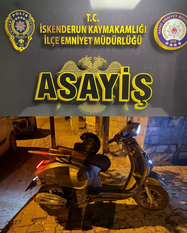 İskenderunun motosiklet hırsızı yakalandı