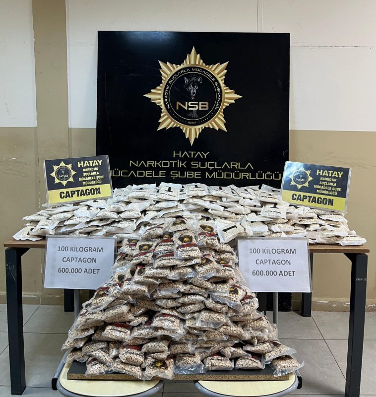 600 bin adet uyuşturucu hap ele geçirildi