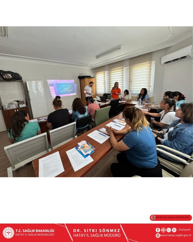 DEFNE’DE SAĞLIKLI HAYAT AKADEMİSİ (SAHA) EĞİTİMİ VERİLDİ