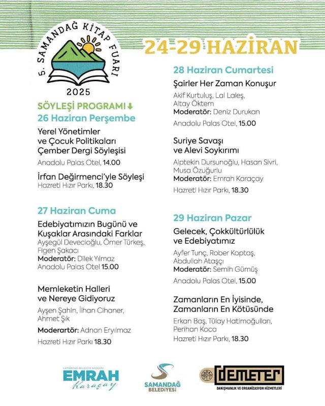 SAMANDAĞ KİTAP FUARI KAPILARINI AÇIYOR