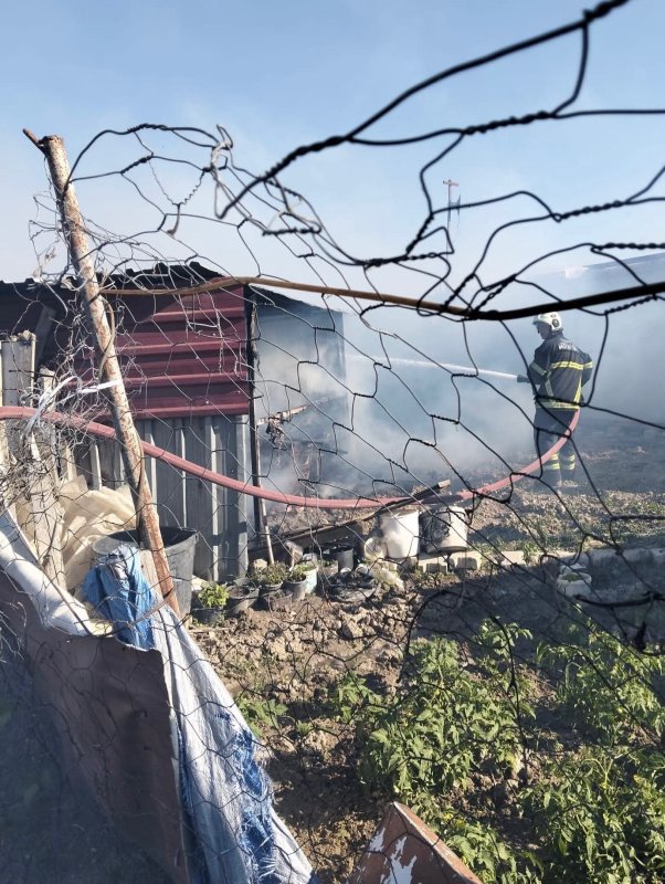 Antakya'da odunluk yangını