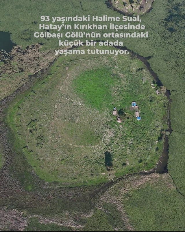 Gölün ortasındaki adada yaşayan 93 yaşındaki kadının korkularına son veren iyilik kayıkla ulaştı