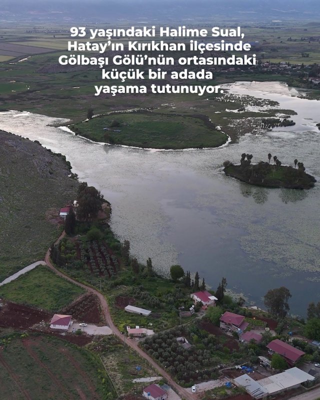 Gölün ortasındaki adada yaşayan 93 yaşındaki kadının korkularına son veren iyilik kayıkla ulaştı
