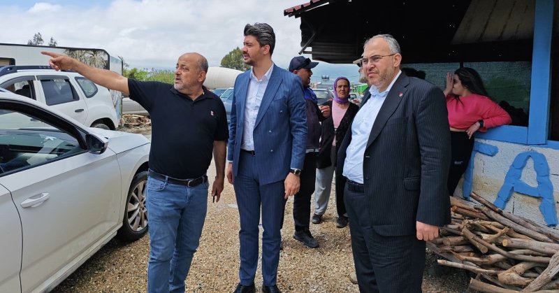 VEKİL ÇALIŞKAN SEL HASARINI YERİNDE İNCELEDİ