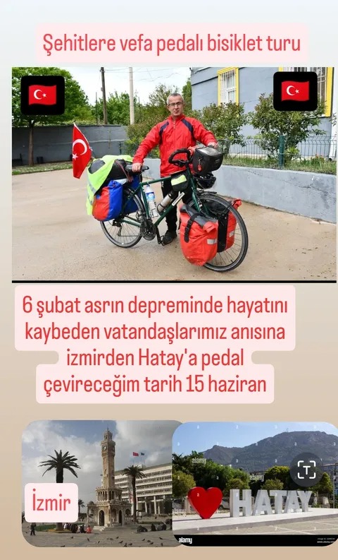 İZMİR’DEN HATAY’A “VEFA PEDALI” ÇEVİRECEK 
