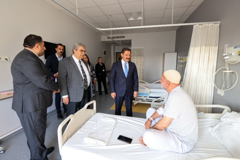Vali Masatlı hastaların bayramını kutladı 