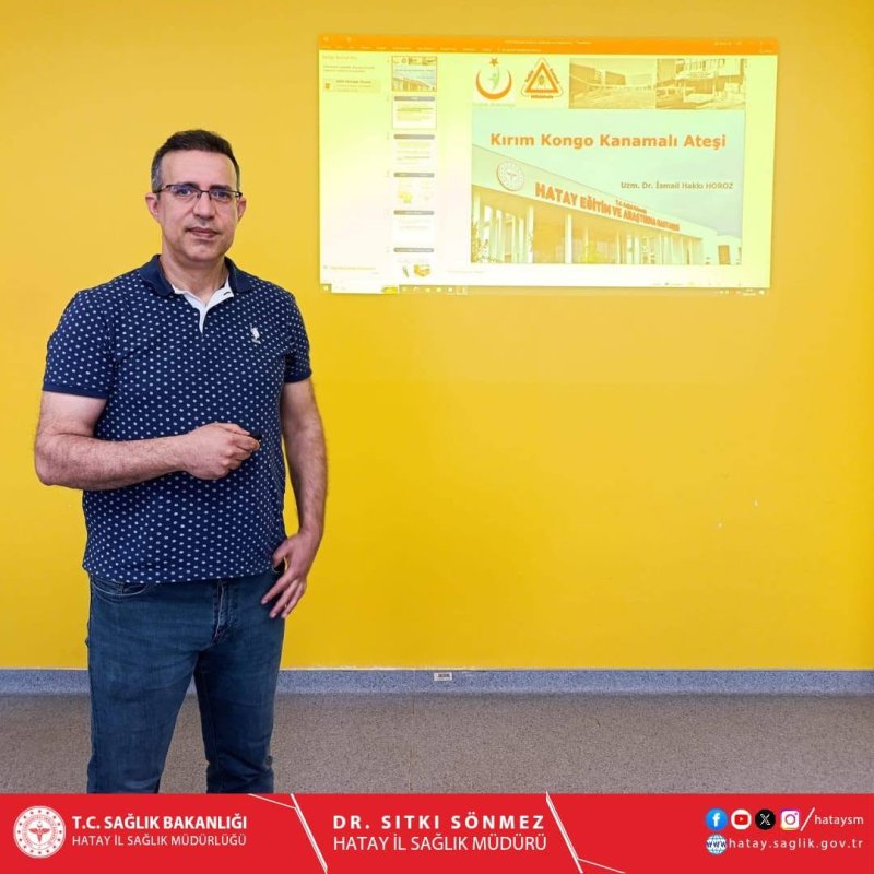 HASTANE PERSONELİNE KIRIM KONGO KANAMALI ATEŞİ EĞİTİMİ VERİLDİ