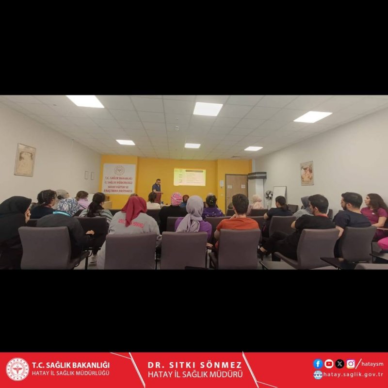 HASTANE PERSONELİNE KIRIM KONGO KANAMALI ATEŞİ EĞİTİMİ VERİLDİ