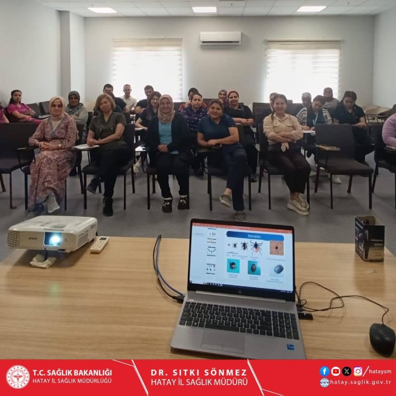 HASTANE PERSONELİNE KIRIM KONGO KANAMALI ATEŞİ EĞİTİMİ VERİLDİ