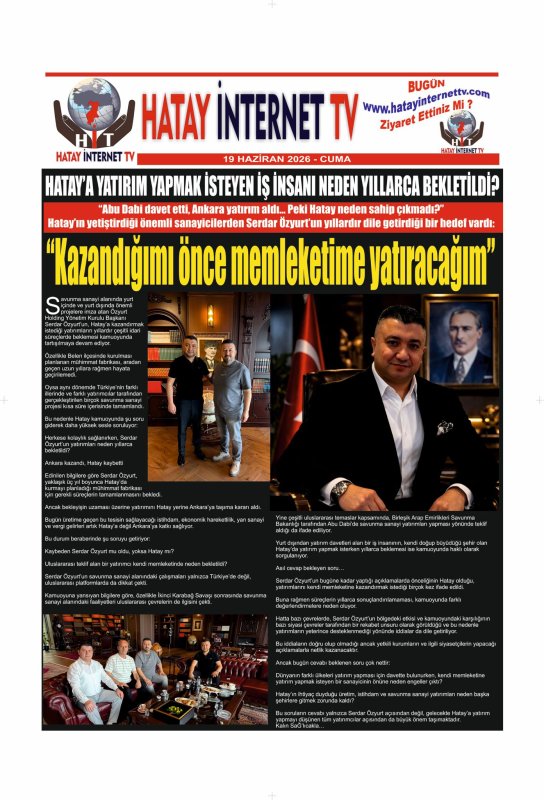 Özyurt Holding Yönetim Kurulu Başkanı Serdar Özyurt