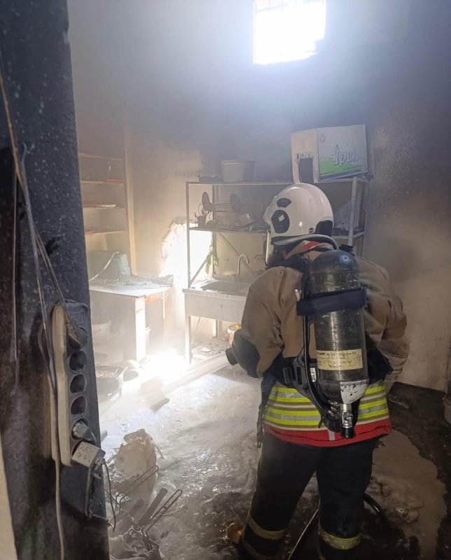 Antakyada iş yeri yangını