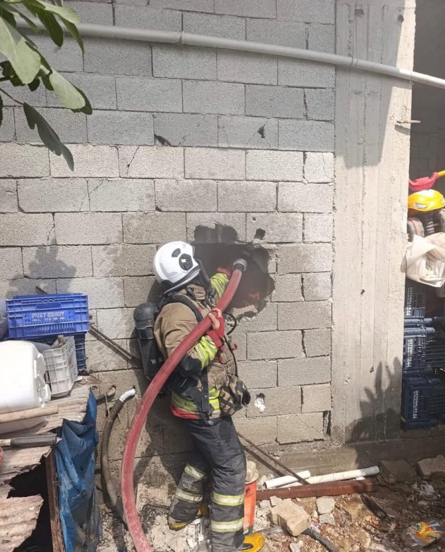 Antakyada iş yeri yangını