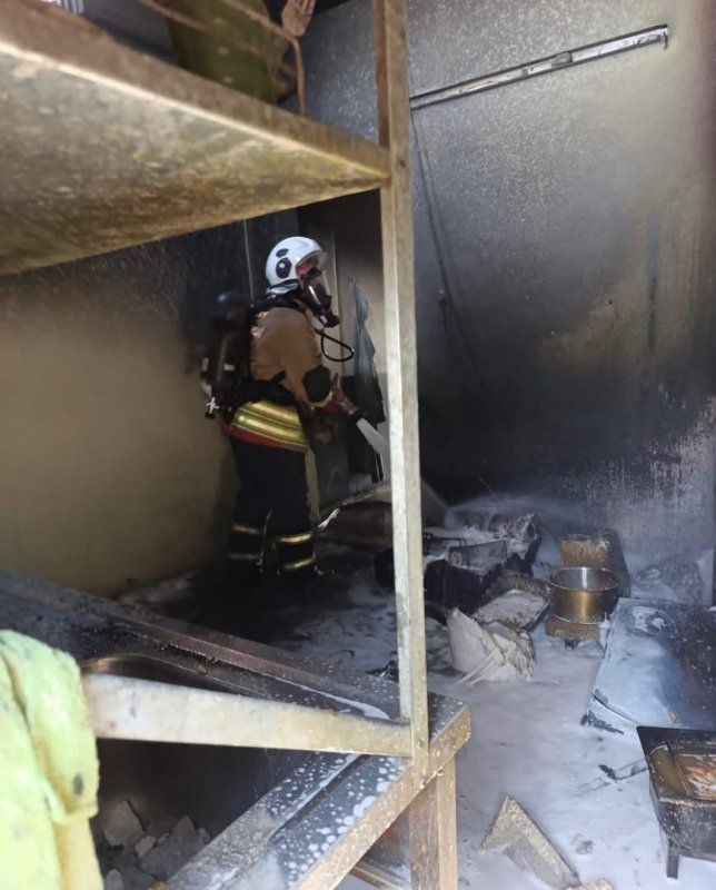 Antakyada iş yeri yangını