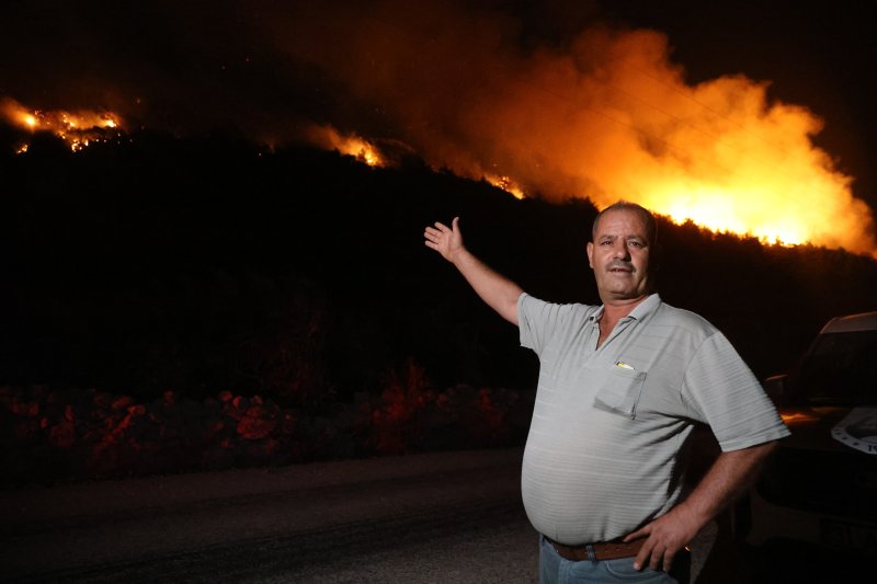 Hatay’da orman yangını