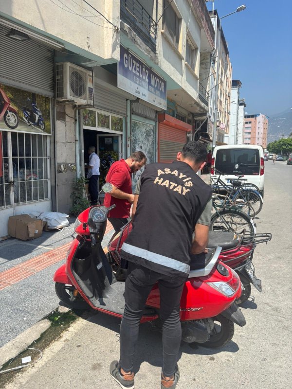 Hatay’da motosiklet tamircileri denetlendi