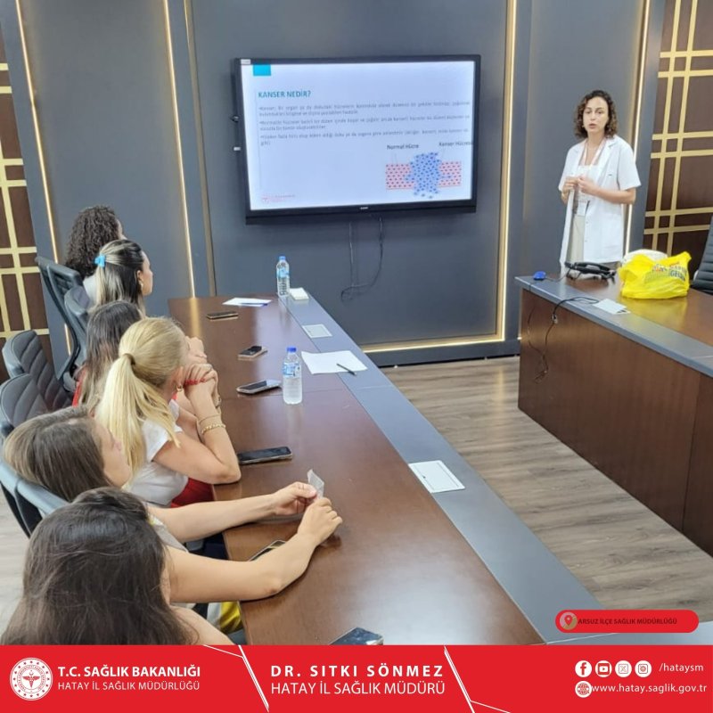  ARSUZ'DA SAĞLIKLI HAYAT AKADEMİSİ (SAHA) EĞİTİMİ VERİLDİ