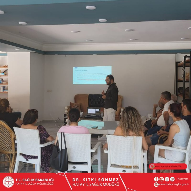  ARSUZ'DA SAĞLIKLI HAYAT AKADEMİSİ (SAHA) EĞİTİMİ VERİLDİ