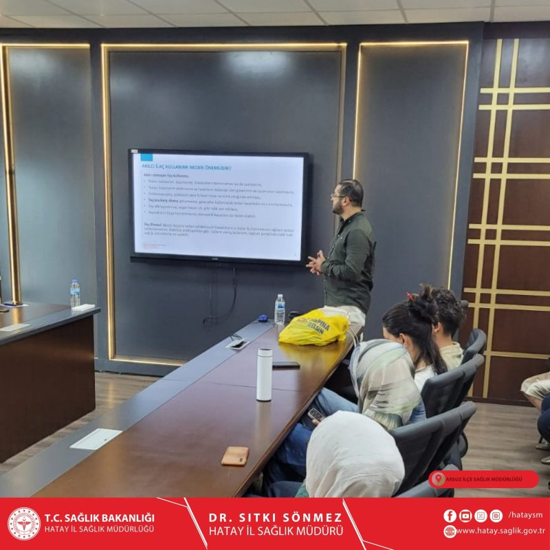 ARSUZ'DA SAĞLIKLI HAYAT AKADEMİSİ (SAHA) EĞİTİMİ VERİLDİ