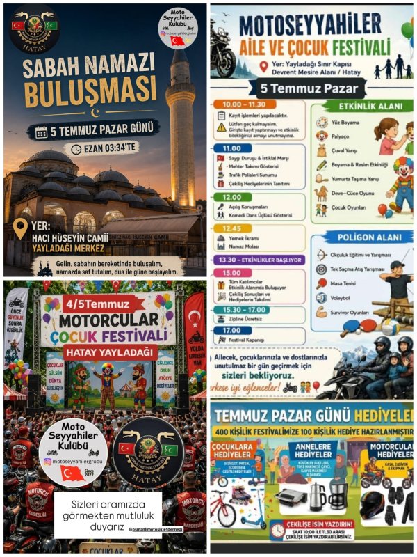 MOTOSİKLET TUTKUNLARI YAYLADAĞI'NDA BULUŞUYOR