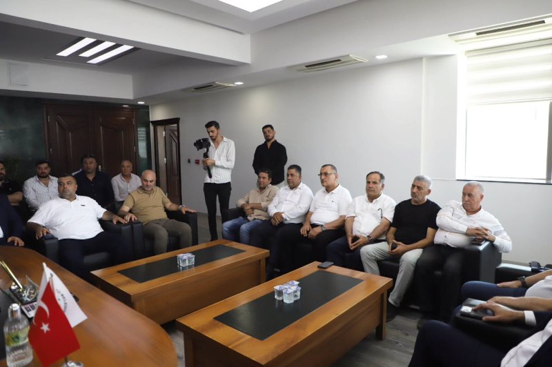 BAŞKAN SARI HESOB BAŞKAN ADAYI YAVUZ’U AĞIRLADI