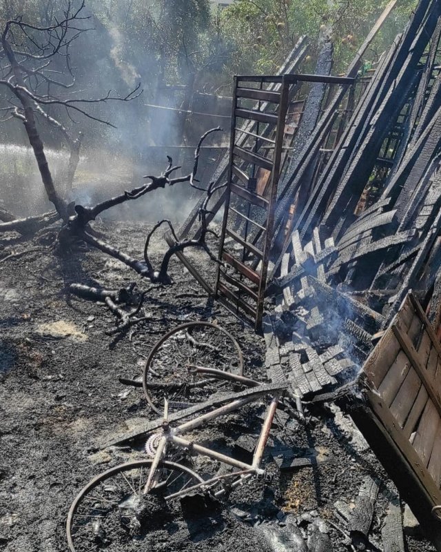 Arsuz’da bahçe yangını