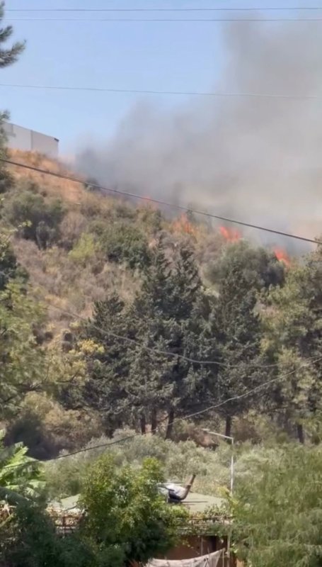 Hatay'da çıkan orman yangını büyümeden söndürüldü
