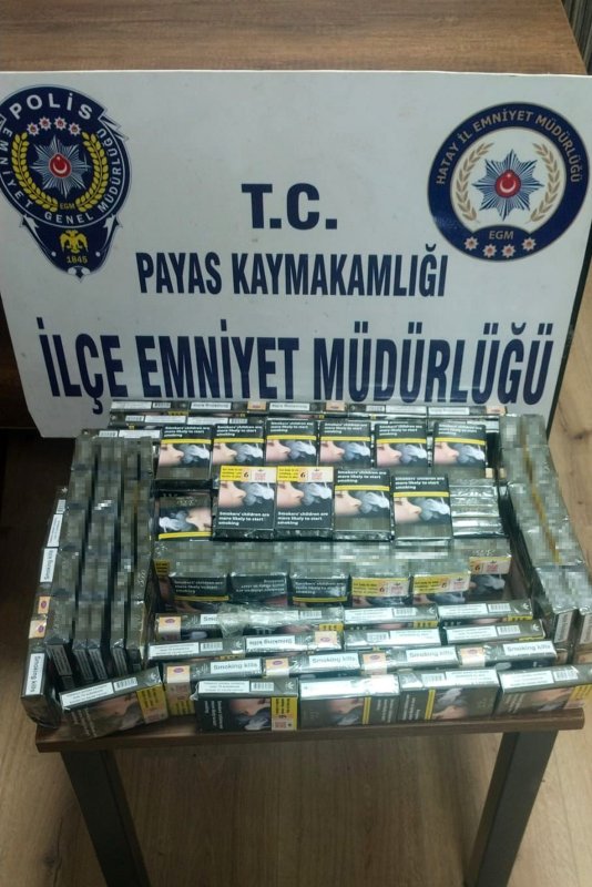 Hatay'da kaçak sigara operasyonu
