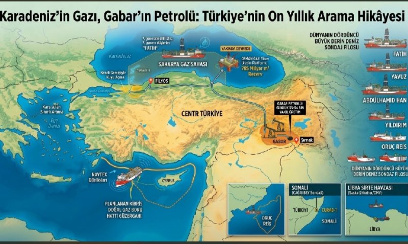 Karadeniz’in Gazı, Gabar’ın Petrolü: Türkiye’nin On Yıllık Arama Hikâyesi