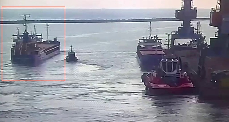 Marmara Denizi'nde batan geminin İskenderun'dan çıkış anı kamerada