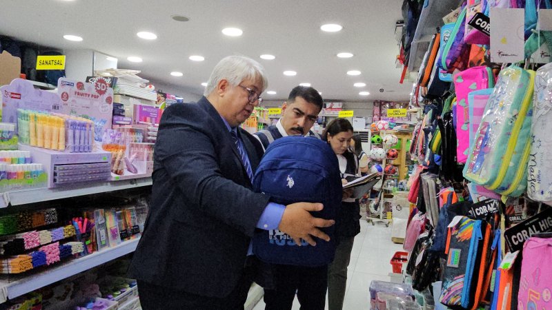 Hatay'da kırtasiye ürünlerine yönelik denetimler sürüyor