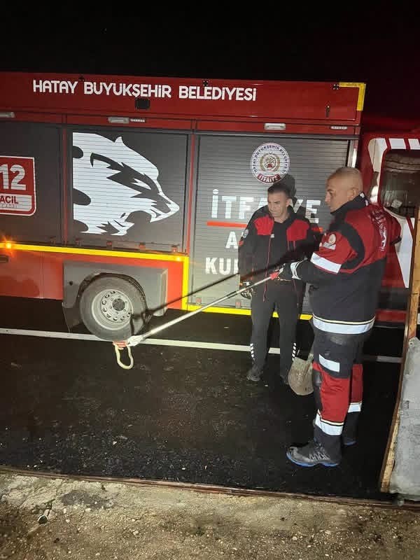 Samandağ’da yerleşim yerinde görülen yılan yakalanarak doğaya bırakıldı (Fotoğraflı) İlayda Korkmaz HATAY (İHA) - Hatay'da yerleşim yerinde görülen yılan, itfaiye ekiplerinin çalışmasıyla zarar verilmeden yakalanarak doğal yaşam alanına bırakıldı. Samandağ ilçesi Yeni Mahalle'de yerleşim yerinde yılan görülmesi üzerine ekipler bölgeye sevk edildi. Ekiplerin çalışması sonucunda yılan, çevreye ve hayvana zarar verilmeden yakalandı. Yakalanan yılan, ekipler tarafından doğal yaşam alanına bırakıldı. Çalışmayla birlikte yılanın yerleşim yerinden uzaklaştırılması ve güvenli şekilde doğal yaşam alanına bırakılması sağlandı.